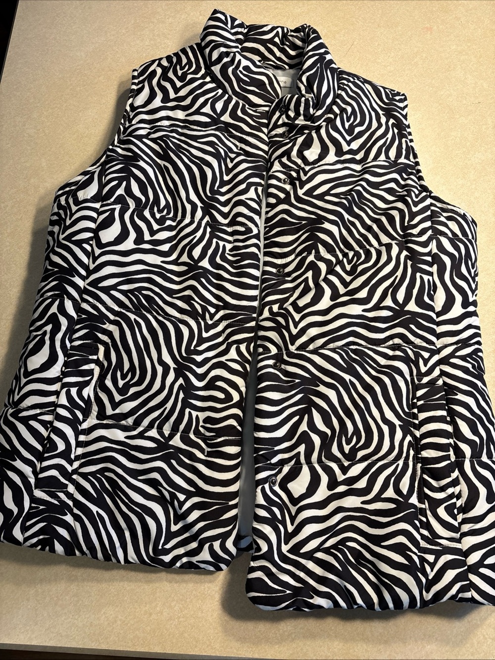 Liz Claiborne Black and White Zebra Print Jacket